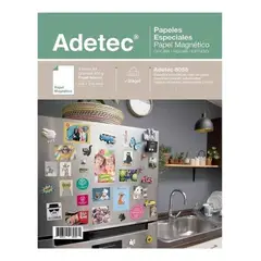 ADETEC - Papel Fotográfico Magnético Matte A5 X 3 Hojas - 8058