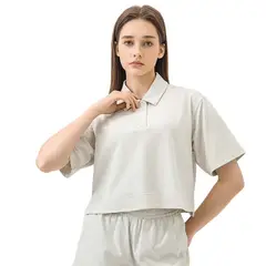 GSON - Camiseta deportivo femenino de yoga Negro