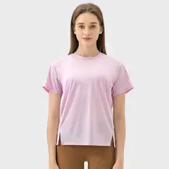 GSON - Camiseta deportivo femenino de yoga Negro