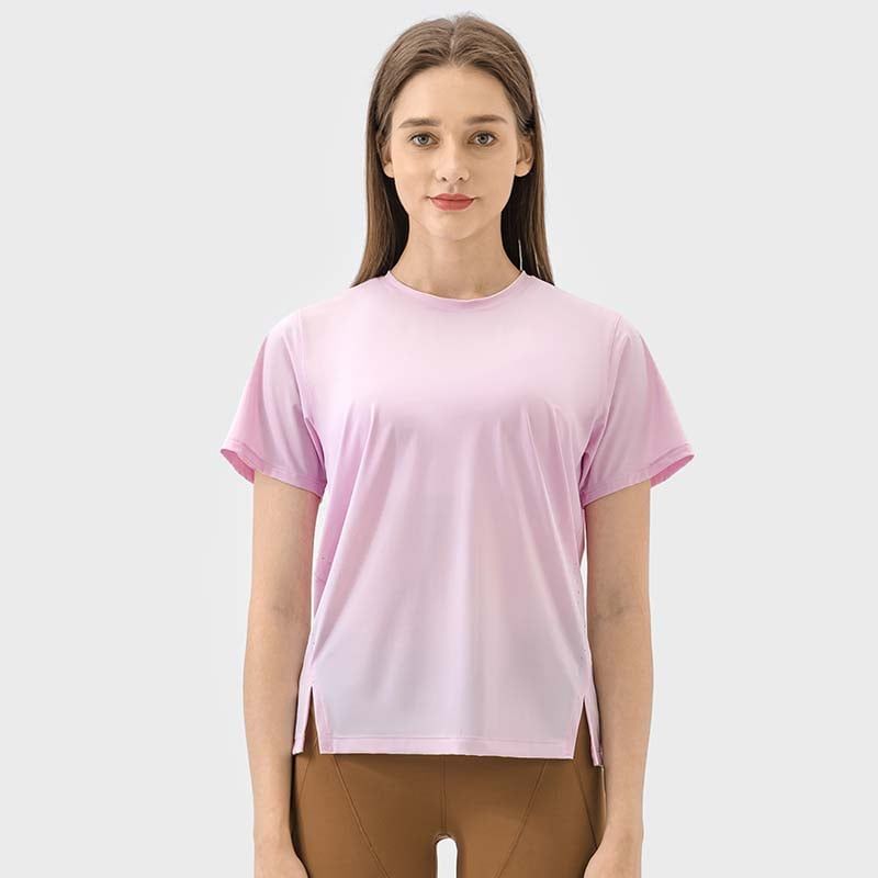 GSON - Camiseta deportivo femenino de yoga Negro
