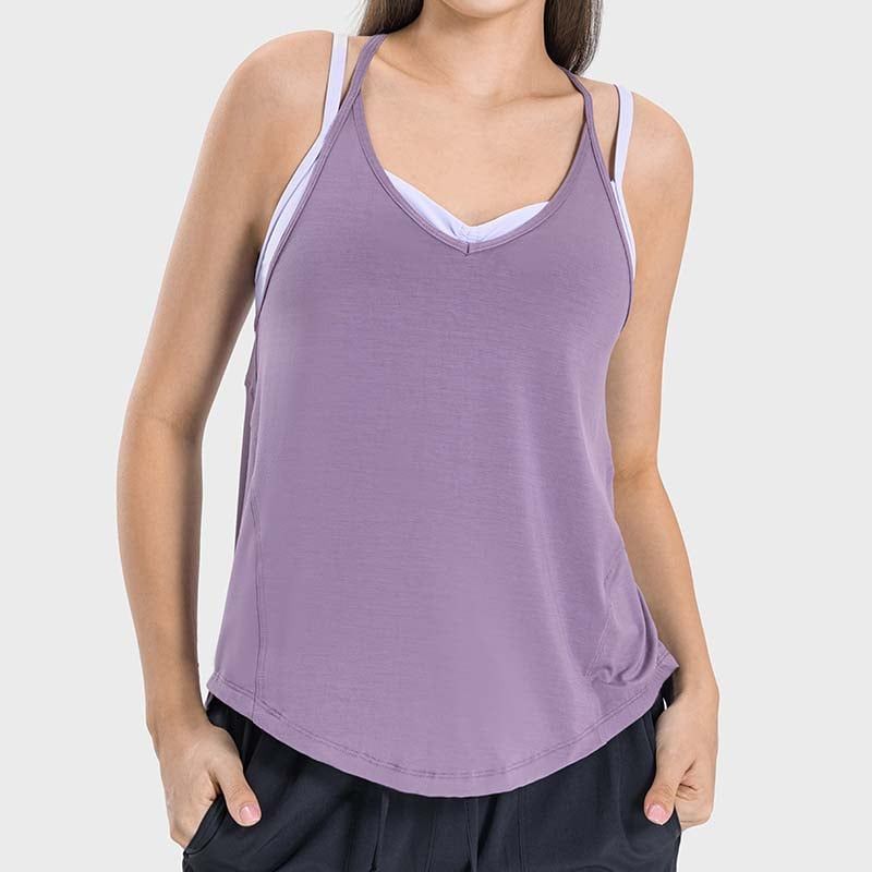 GSON - Chaleco deportivo femenino de yoga Negro