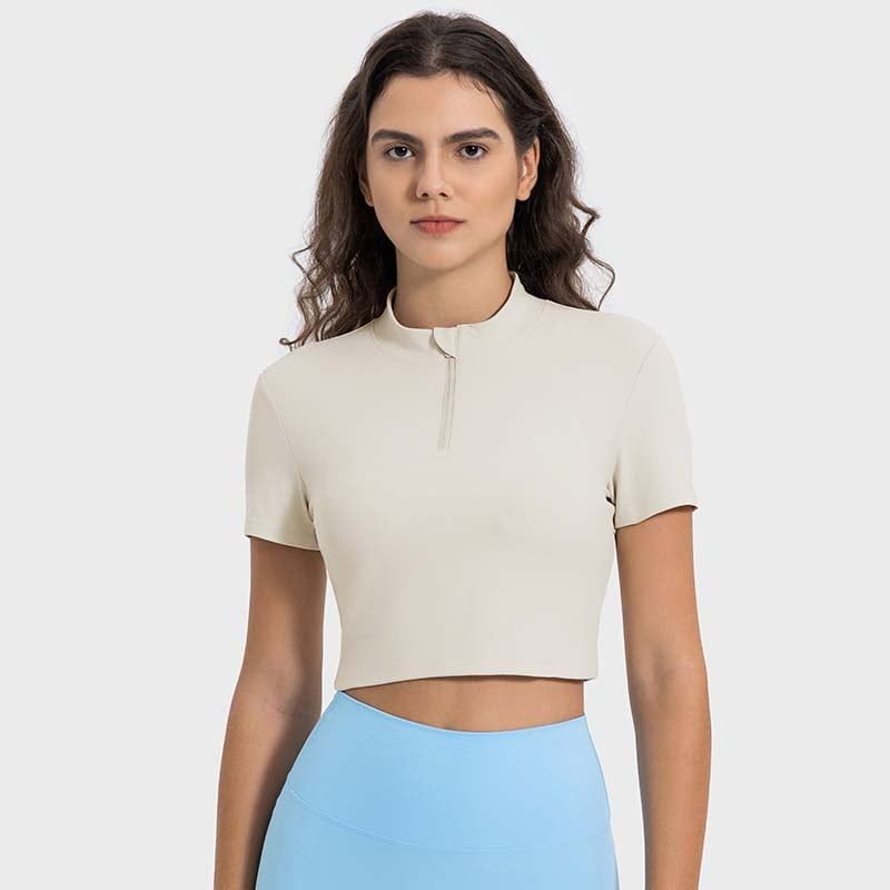 GSON - Camiseta deportivo femenino de yoga Negro