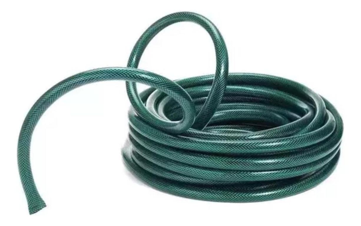 Manguera Reforzada 3/4 Pulgada Malla Rollo 15 MTS 2 MM Espesor Verde - Verde