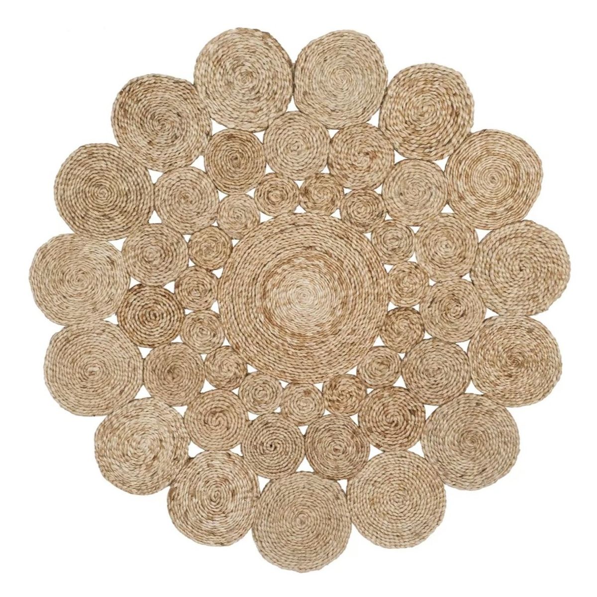 GENERICO - Alfombra Circular Bordes Redondos 120cm Taller Sin Fronteras