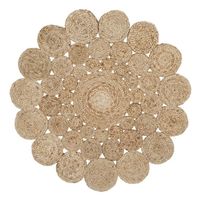 Alfombra Circular Bordes Redondos 120cm Taller Sin Fronteras