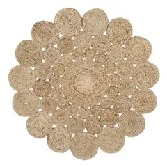 GENERICO - Alfombra Circular Bordes Redondos 120cm Taller Sin Fronteras