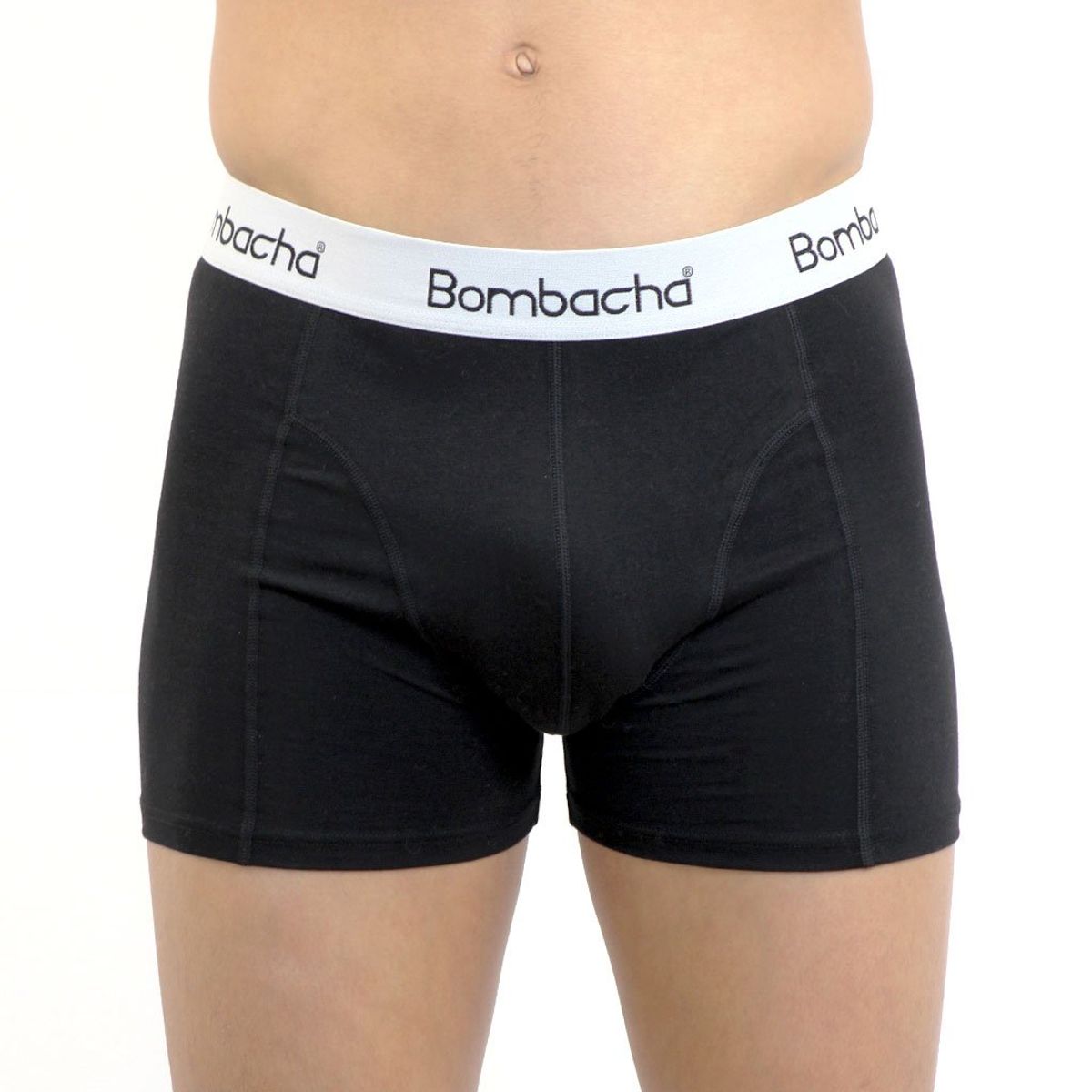 BOMBACHA - 3 pack Bóxer clásico negro algodón.-