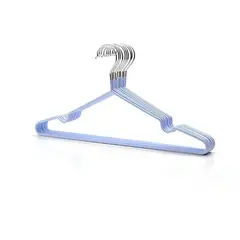 CRUSEC - Ganchos Colgador Ropa Metálicos 50 Unidades - Azul Claro