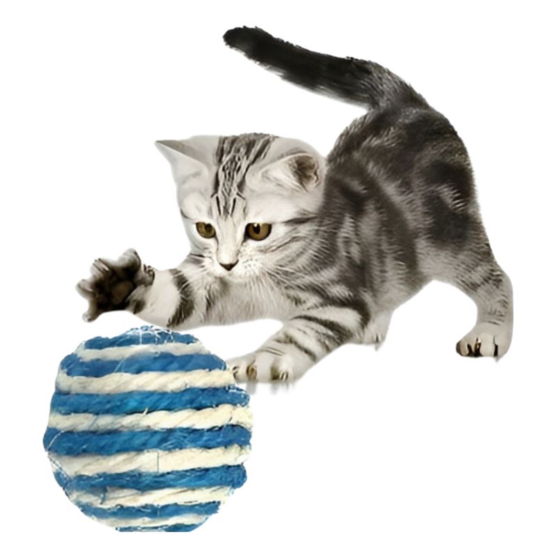GENERICO - Juguete Para Gato Pelota Tejida Juguete Interactivo Gato
