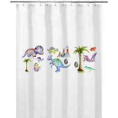 TUYO PRINT - Cortina de Baño Dinosaurios -