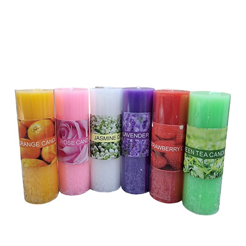 GENERICO - Pack Velas Aromáticas 6 Unidades