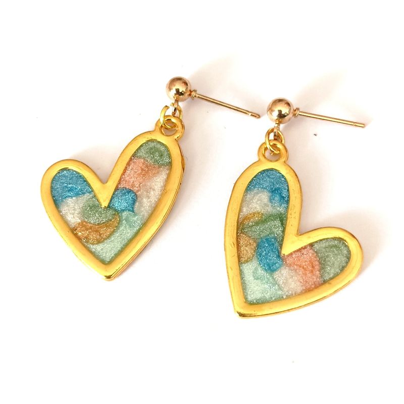 CATHALIFAUDJOYAS - Aros marmoleado CathalifaudJoyas