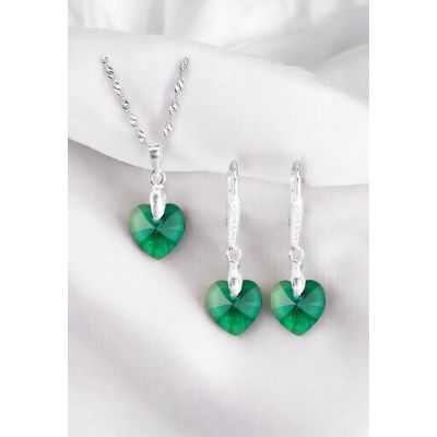 Imagen 2 del producto Conjunto Romance Plata 925 creado con cristales de Swarovski® Emerald