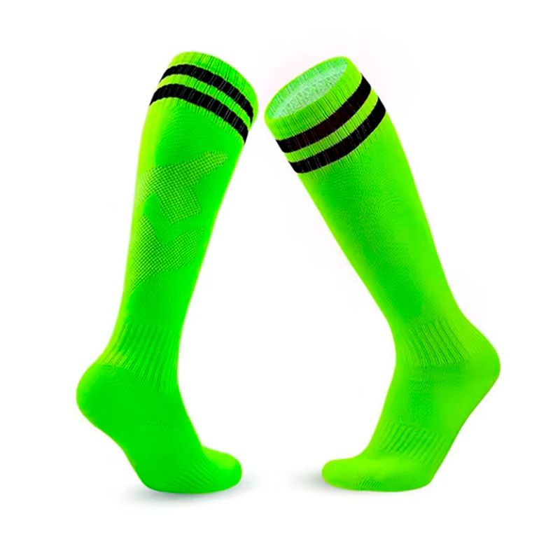 GENERICO - Calcetines Futbol Pack 10x Calidad A - Verde flúor