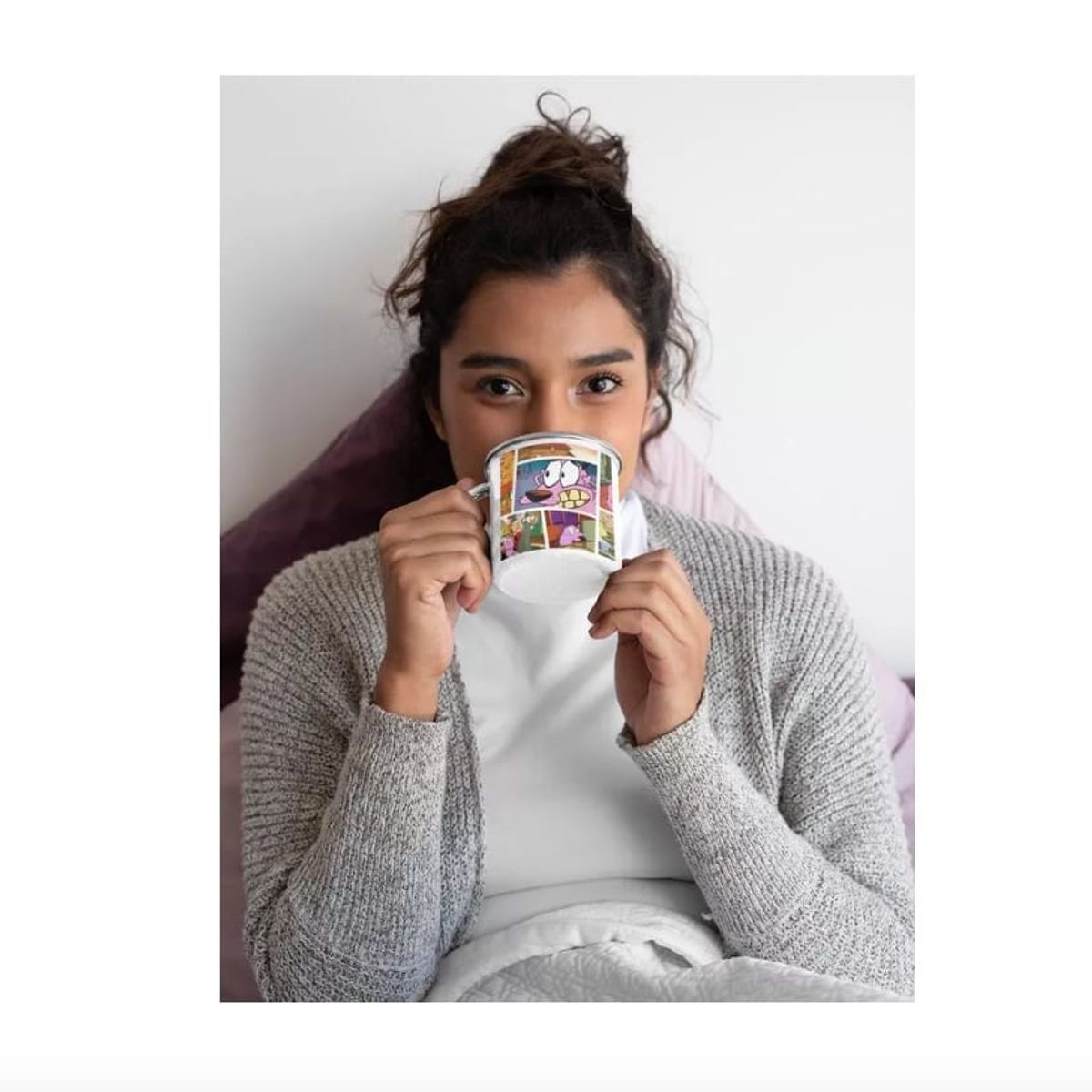 GENERICO - Taza Enlozada Lechera Cartoon Network