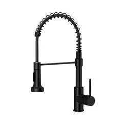 ALDAY - Llave Monomando Profesional De Lujo Color Negro Mate