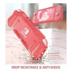 GENERICO - Estuche Para Nintendo Switch Lite Consola Versión 2019 Coral