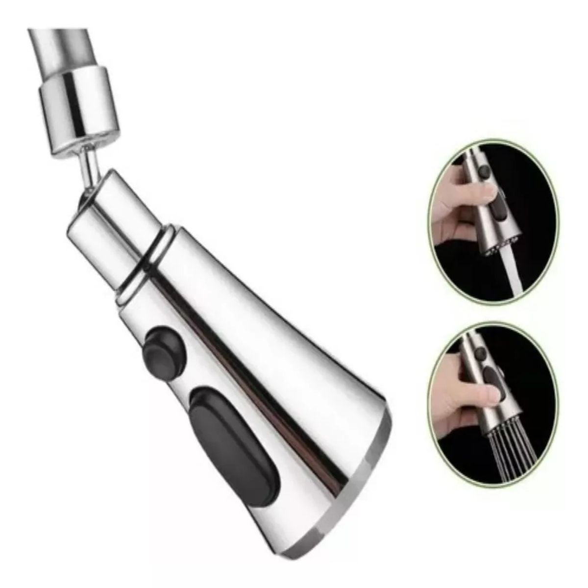 GENERICO - Grifo Llave Lavaplatos Monomando Llave De Agua Flexible 360°