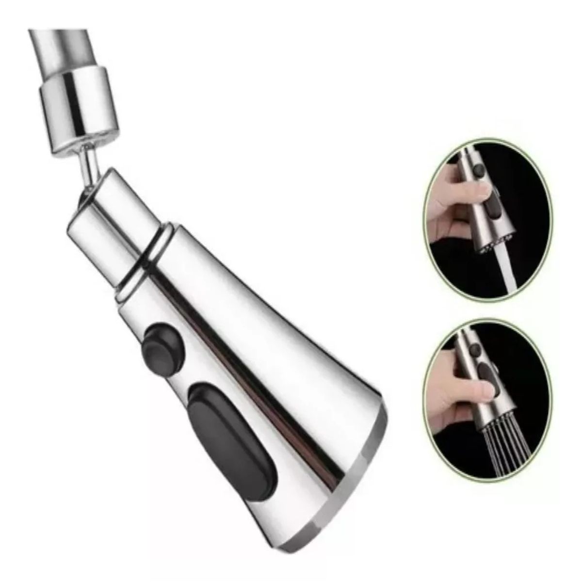 GENERICO - Grifo Llave Lavaplatos Monomando Llave De Agua Flexible 360°