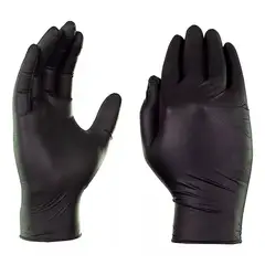 CRANBERRY - Guantes De Nitrilo Negro Sin Polvo Talla L 100 Unds