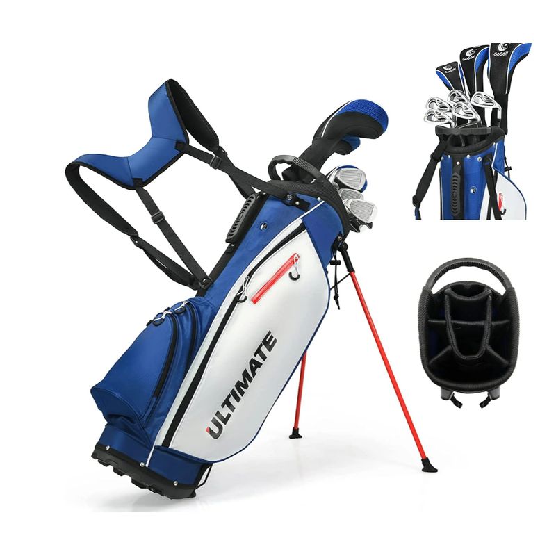 TANGKULA - Juego completo de palos de golf 10 piezas - Azul
