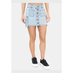 MAUI AND SONS - Falda Cargo Maripose Celeste Mujer