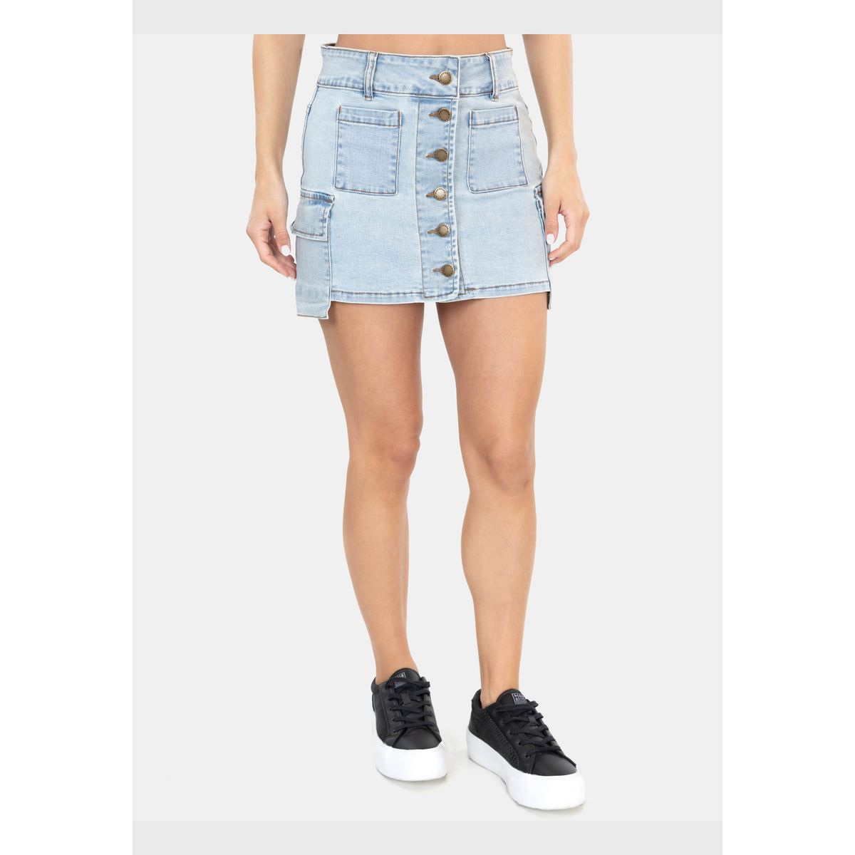 MAUI AND SONS - Falda Cargo Maripose Celeste Mujer Maui And Sons