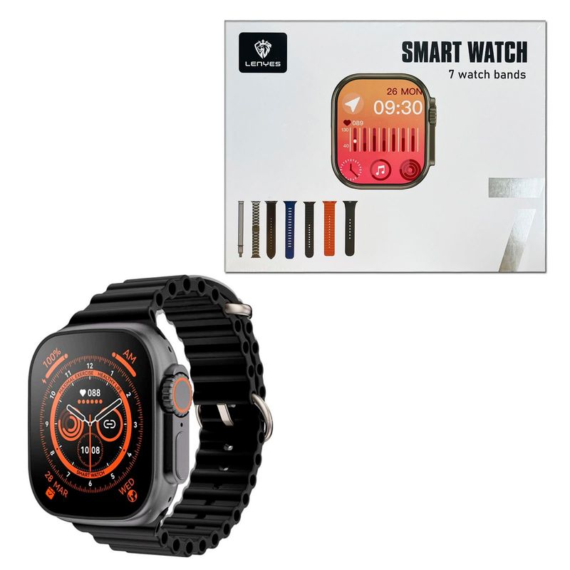 JOICO - Smart Watch Reloj Inteligente Lenyes LW-227 7Band 45mm Negro