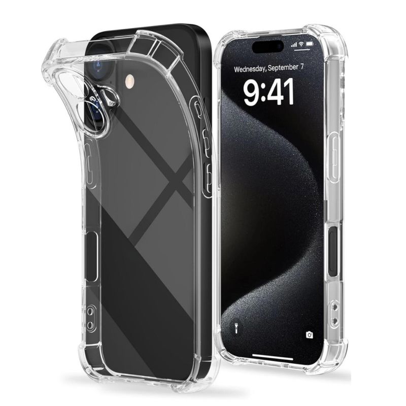 GENERICO - Carcasas Transparente Reforzada Para iPhone 16 Plus