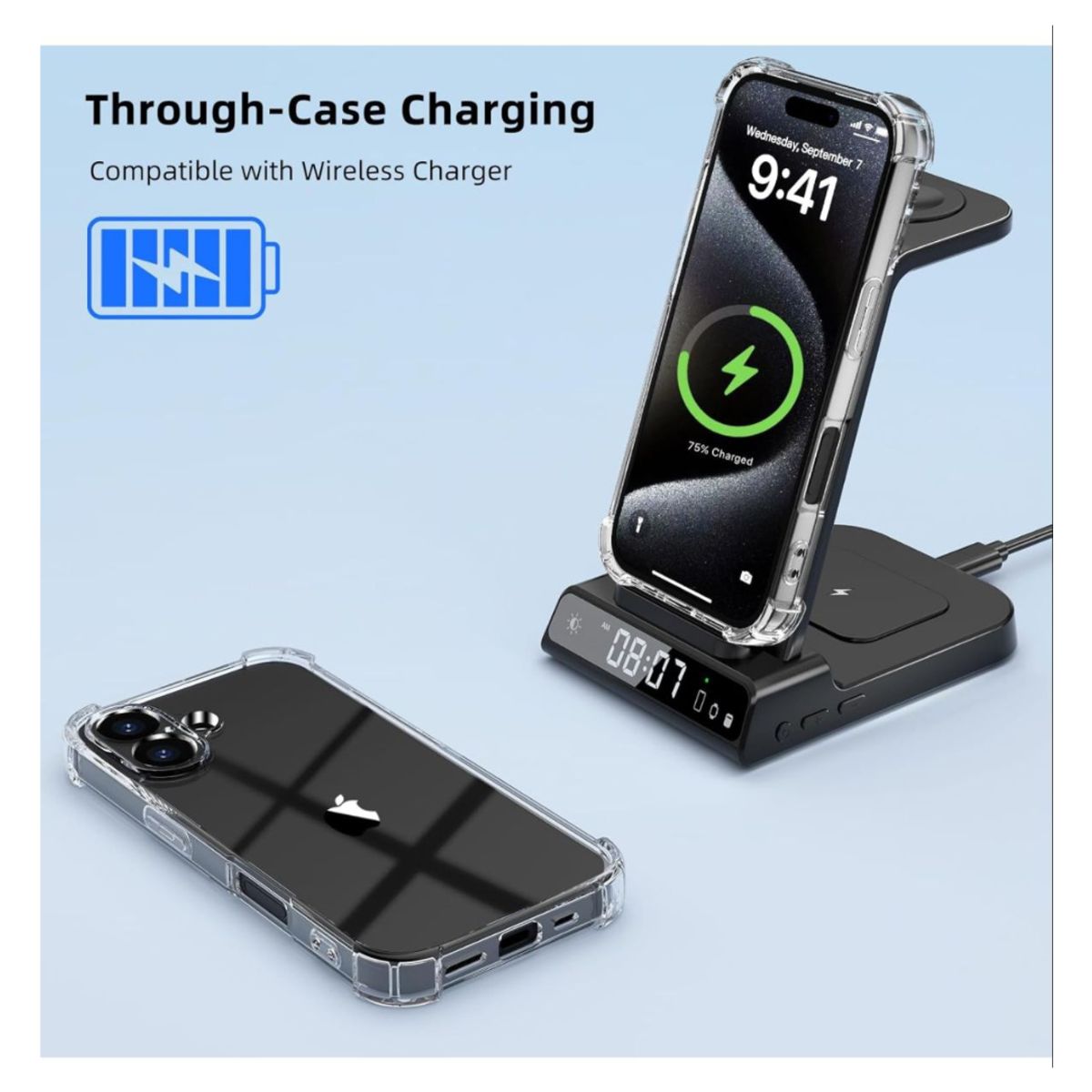 GENERICO - Carcasas Transparente Reforzada Para iPhone 16 Plus