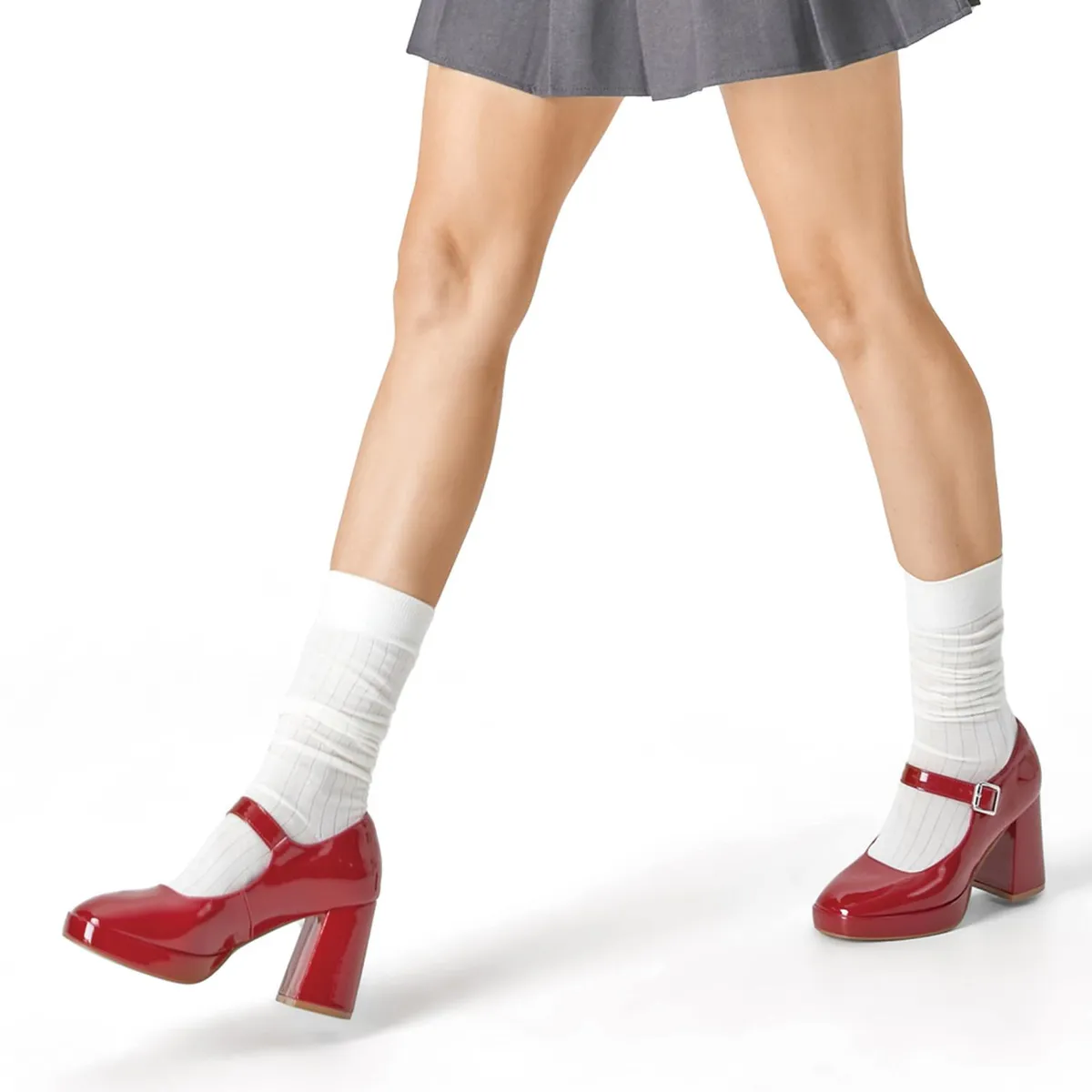 WEIDE - Zapato Mary Jane Tacones Elegante Charol Mujer Weide YL83