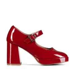 WEIDE - Zapato Mary Jane Tacones Elegante Charol Mujer YL83