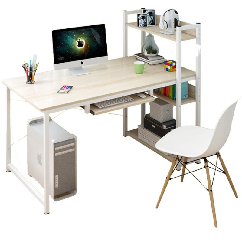 GENERICO - Escritorio y silla para Ordenador y Estantería Combinada