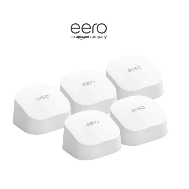 EERO - Router WiFi 6 - Malla Wifi con tres routers y dos extensores
