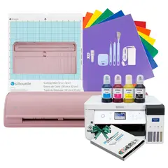 SILHOUETTE - KIT CAMEO 5 ROSADA + IMPRESORA SUBLIMACION F170