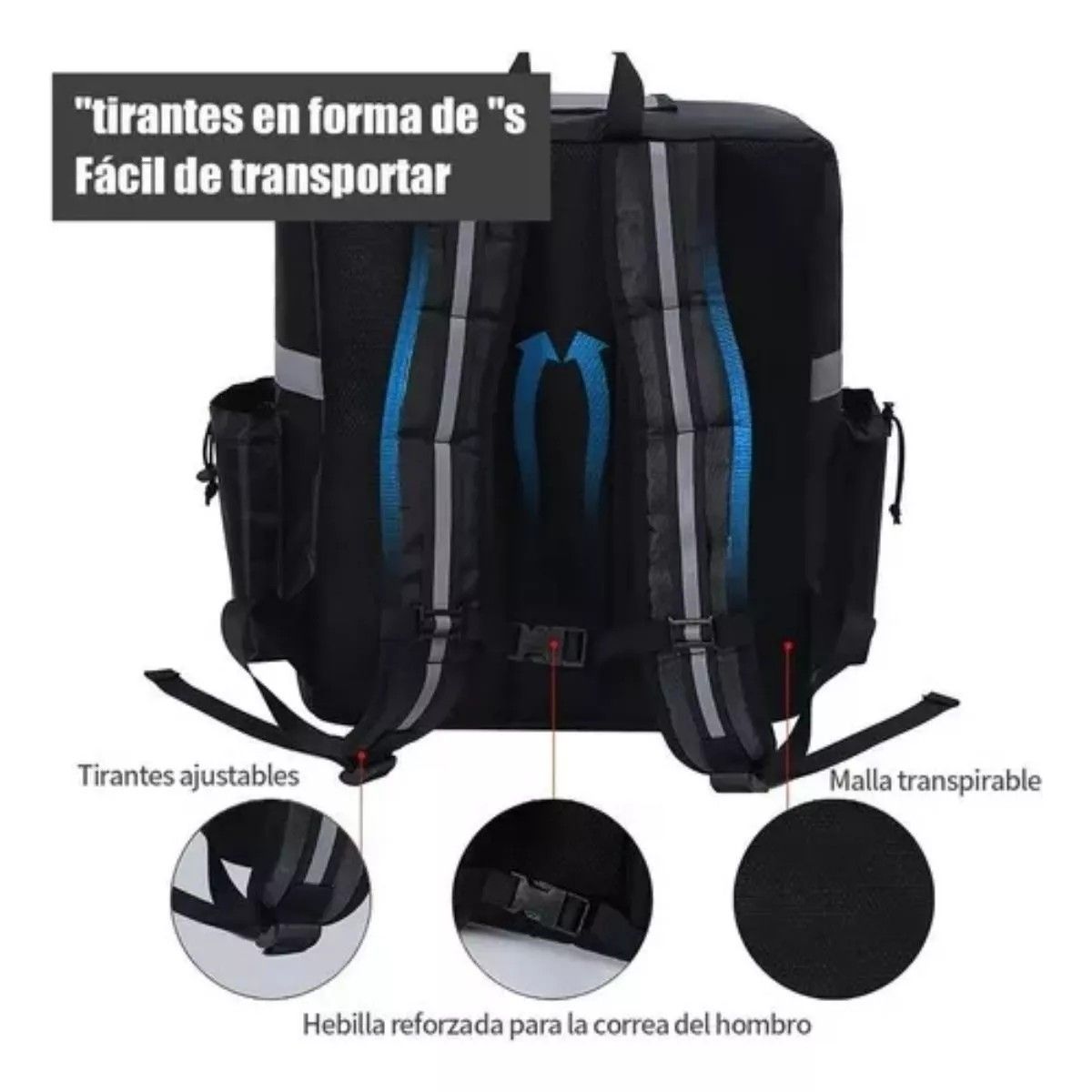 MUNDO MAGIA - Mochila Termica Multifuncional Delivery Repartidor Uber Tipo
