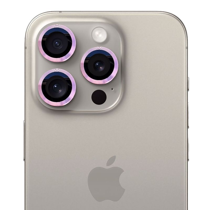 GENERICO - Protector de cámara modelo Metalizado para iPhone 14pro-14promax Rosa