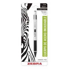 ZEBRA - Portaminas Retráctil 0.7 mm De Acero Inoxidable M-301