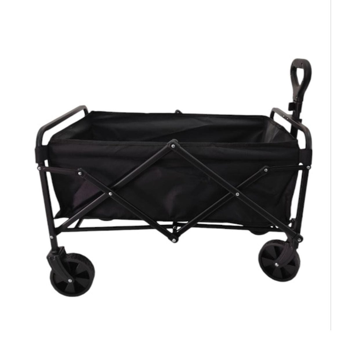 GENERICO - CARRITO PARA COMPRA PLEGABLE-HW15 NEGRO