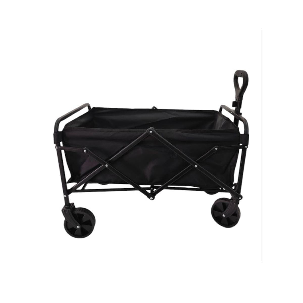 GENERICO - CARRITO PARA COMPRA PLEGABLE-HW15 NEGRO