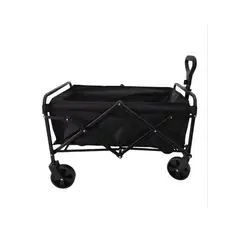 GENERICO - CARRITO PARA COMPRA PLEGABLE-HW15 NEGRO
