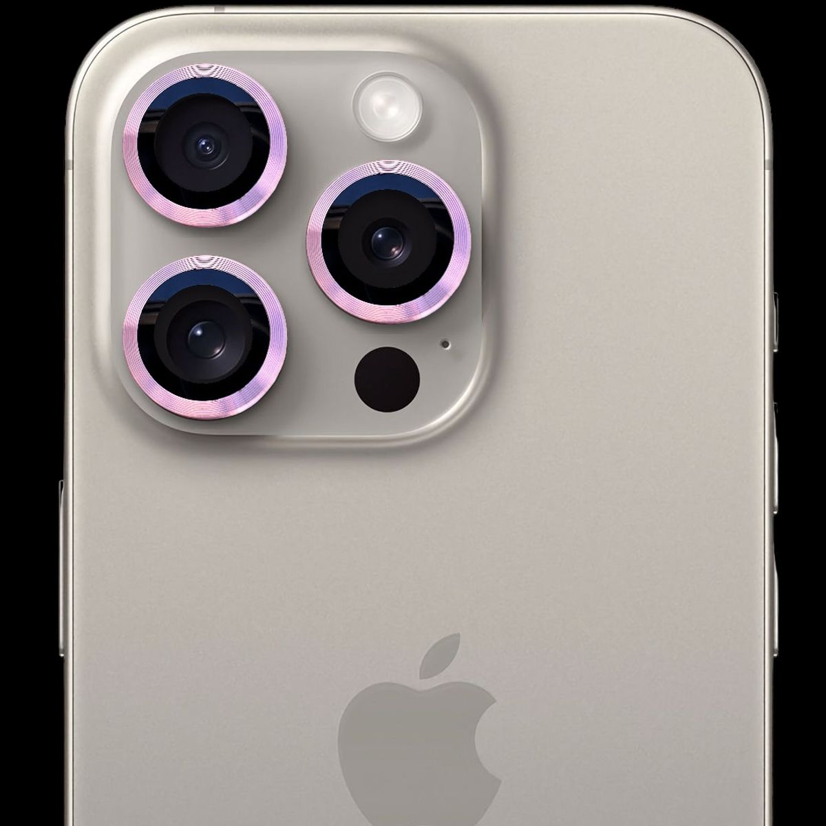 GENERICO - Protector de cámara modelo Metalizado para iPhone 15-15plus Rosa