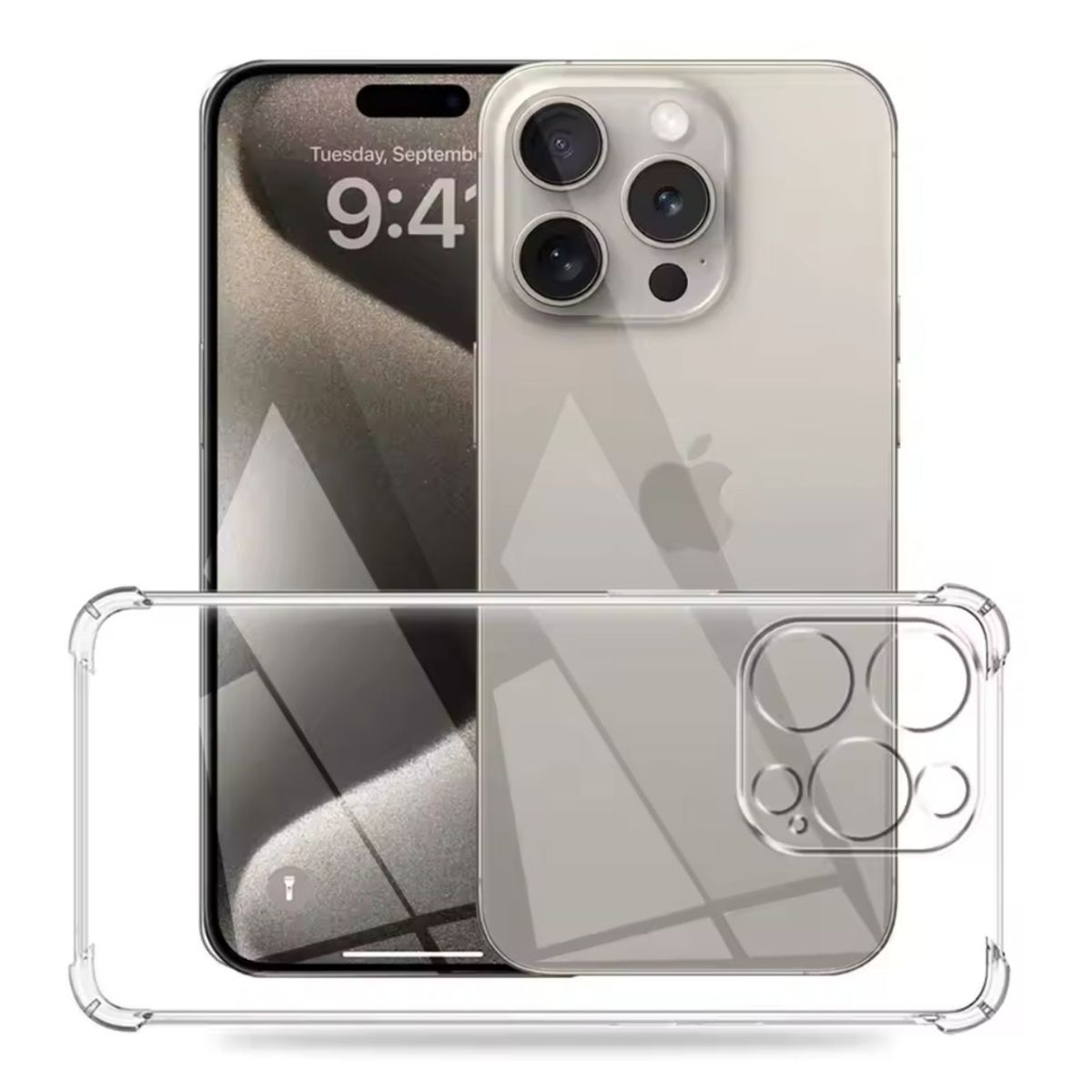 GENERICO - Carcasas Transparente Reforzada Para iPhone 16 Pro Max