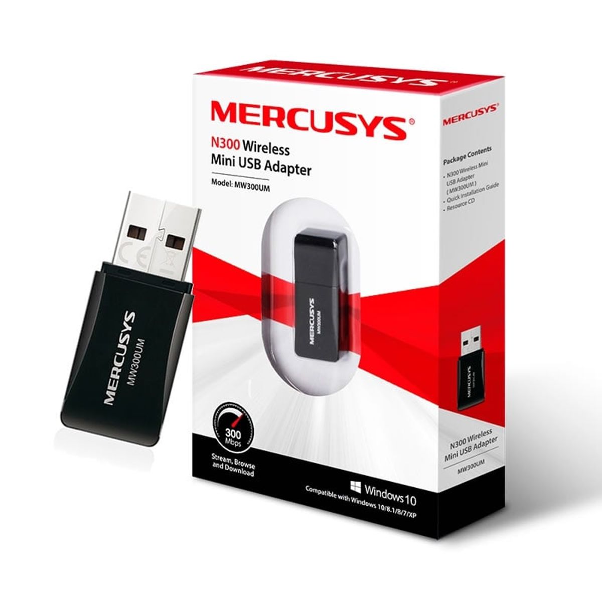 MERCUSYS - Mini Adaptador Usb Wifi N 300mbps Mercusys
