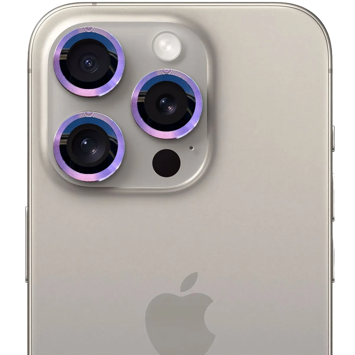 GENERICO - Protector de cámara modelo Metalizado iPhone 12promax-13mini-13 Morado