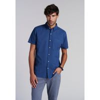 Camisa Garment Dyed Fj Azul
