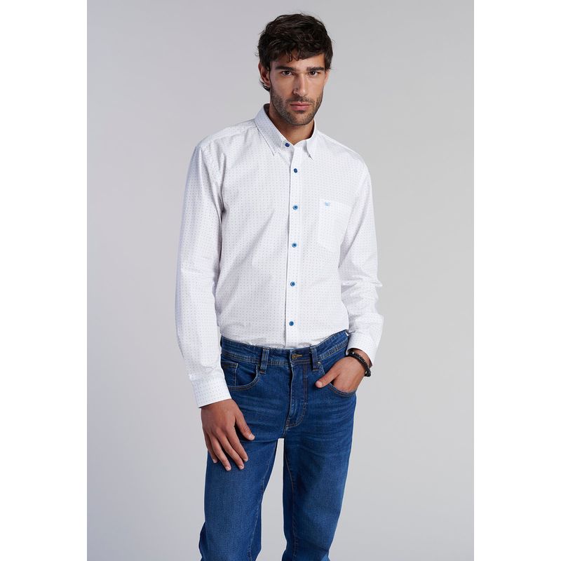 FEROUCH - Camisa Estampada Houston F Azul Ferouch