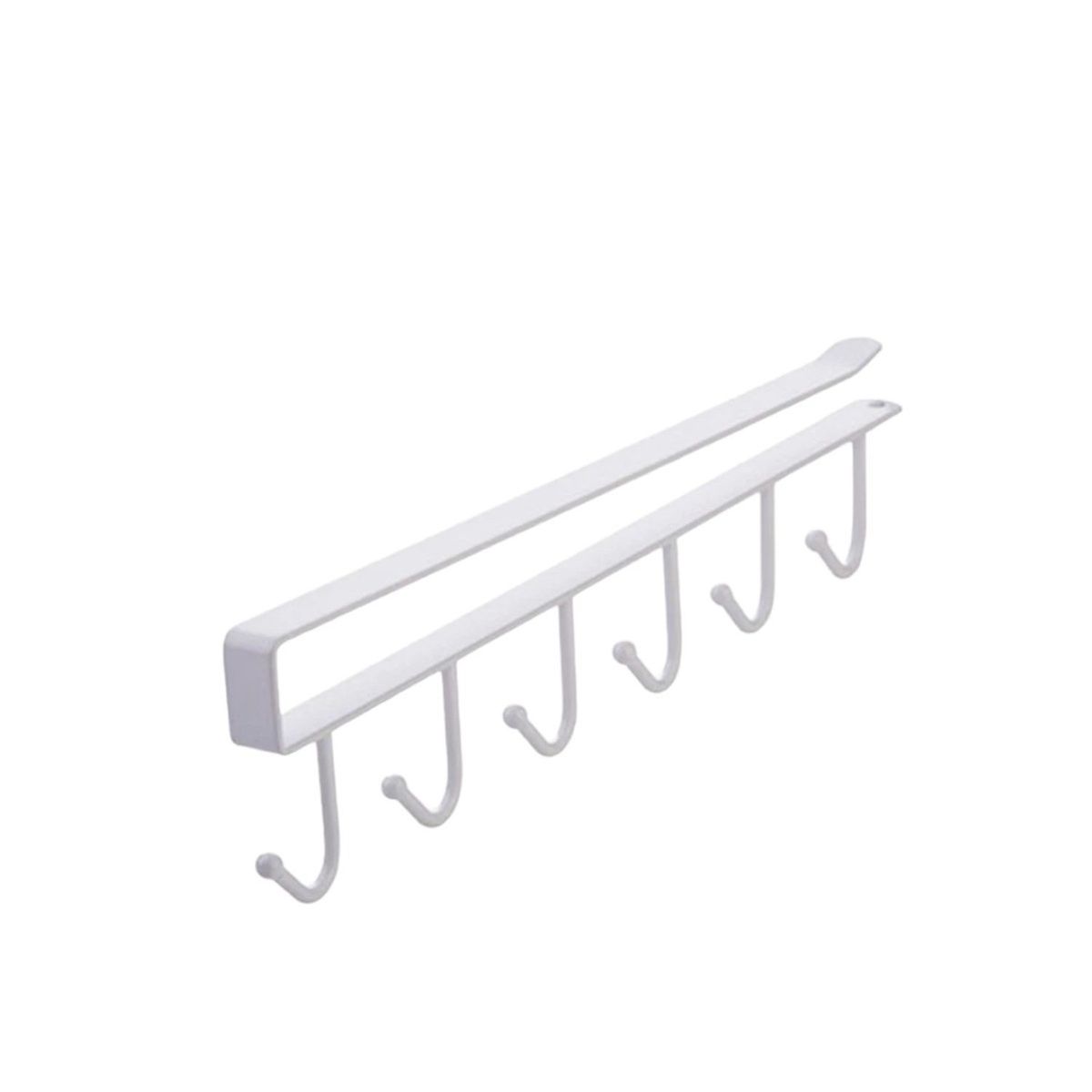 GENERICO - colgador de tazas porta utensilios cocina sencillo 6 ganchos