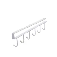 GENERICO - Colgador de tazas porta utensilios cocina sencillo 6 ganchos