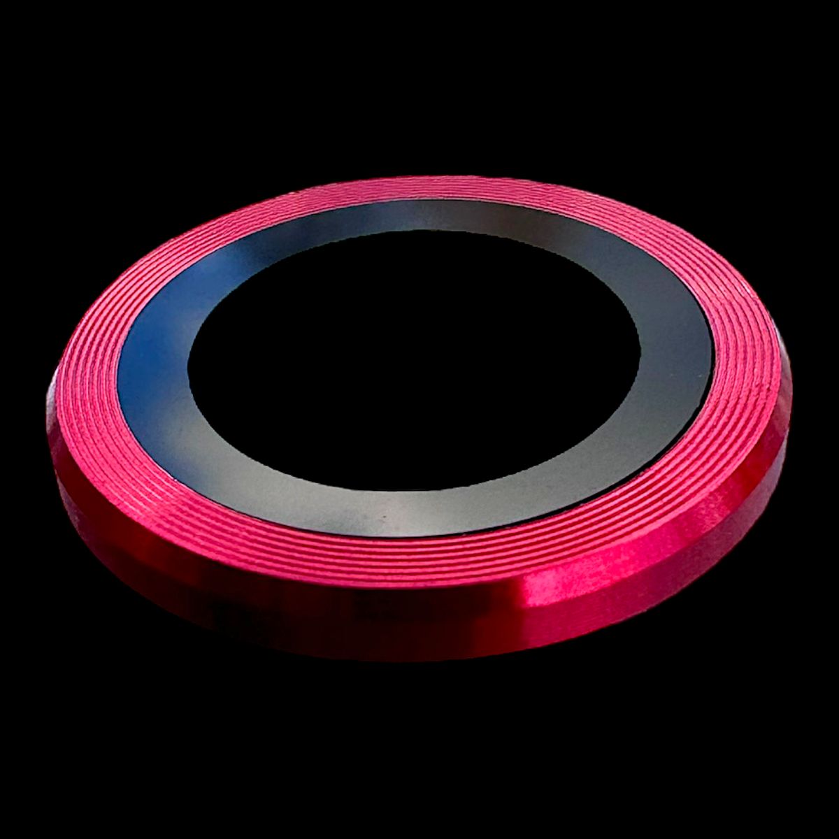 GENERICO - Protector de cámara modelo Metalizado iPhone12promax-13mini-13 Rojo
